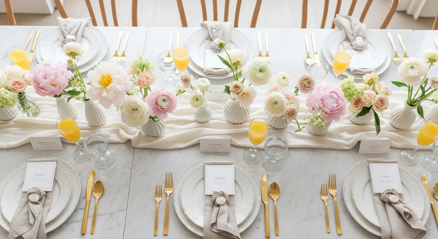 Bridal shower setup